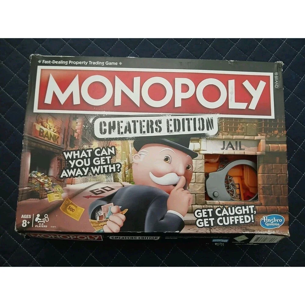 Monopoly Cheaters Edition Board Game Complete Set
